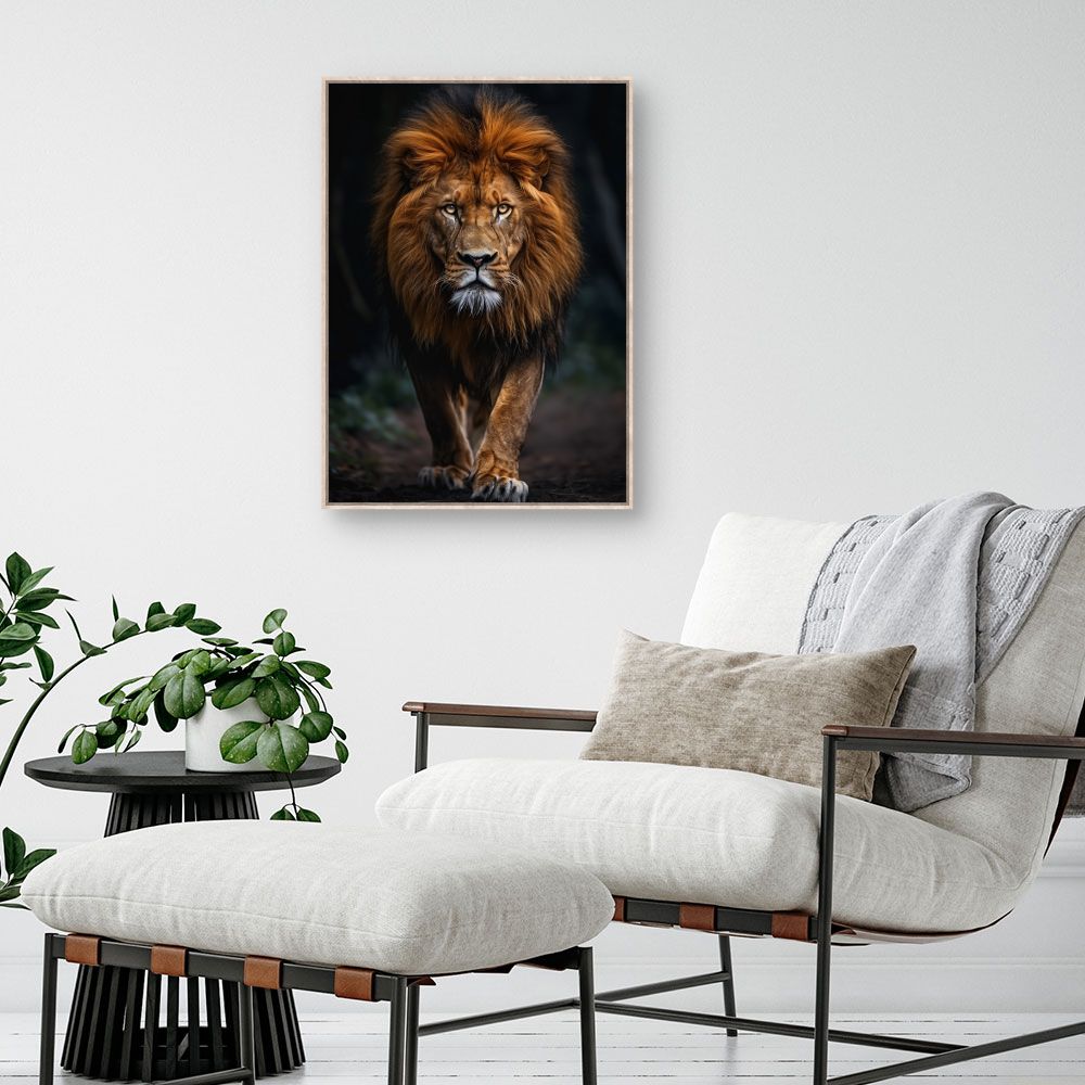 Toile "Majestueux lion puissant"
