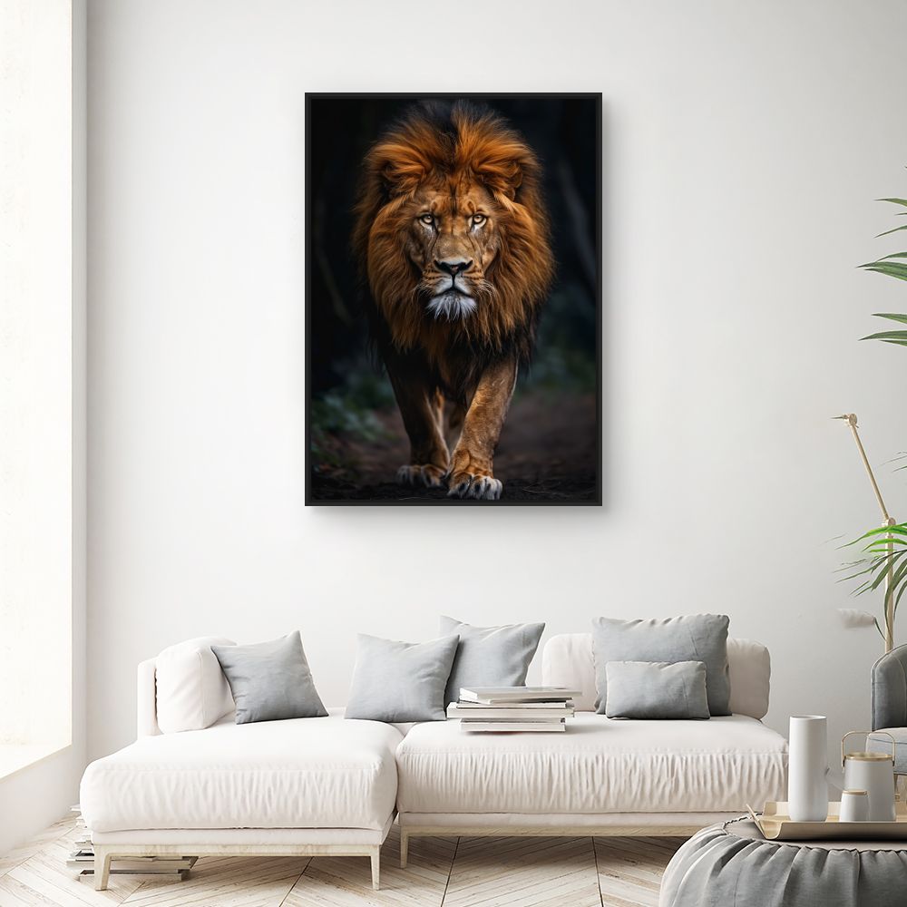 Toile "Majestueux lion puissant"