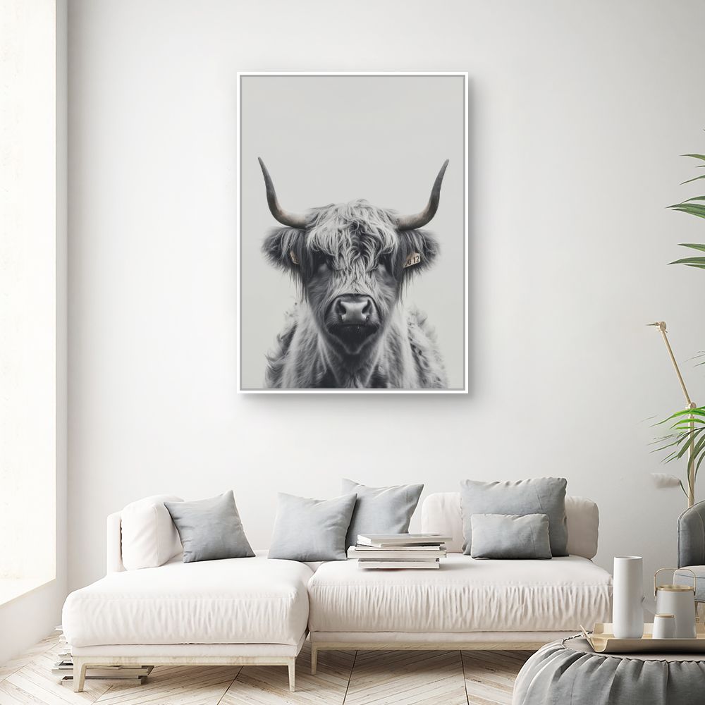 Toile "Bovin majestueux"