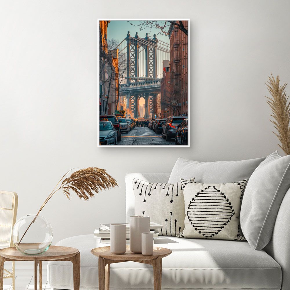 Toile "Pont urbain captivant"
