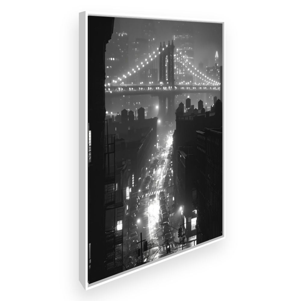 Toile Pont lumineux mystique – toile cadre blanc (slide 2)