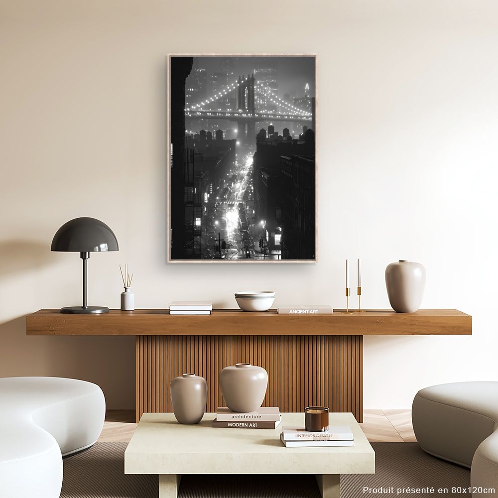 Schilderij "Mystieke lichtbrug"