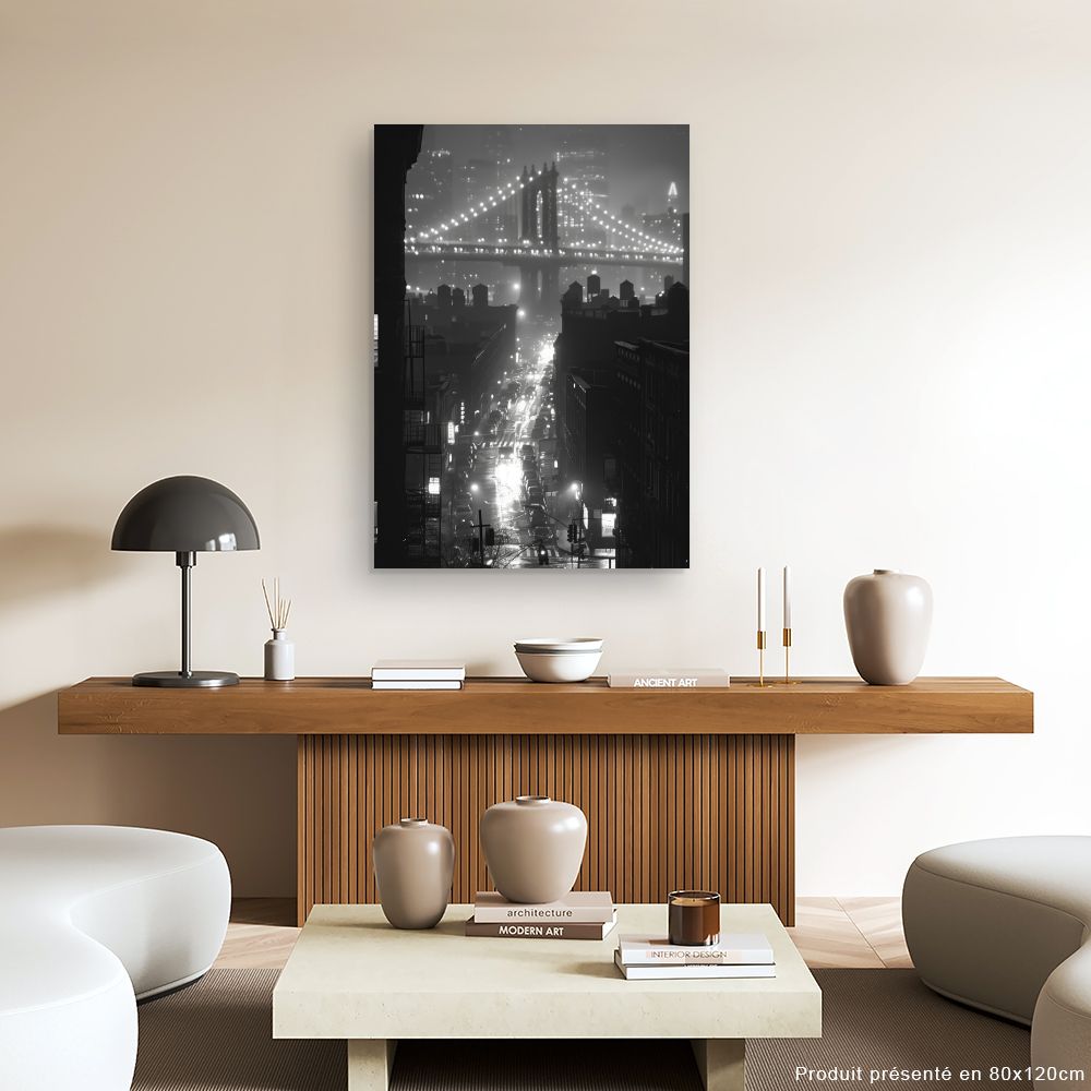 Schilderij "Mystieke lichtbrug"