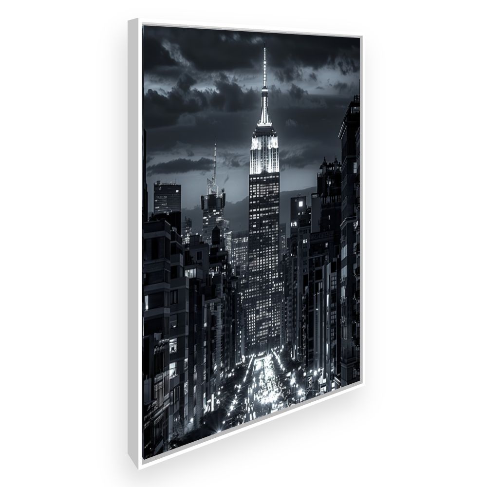 Toile Empire illuminé – toile cadre blanc (slide 2)