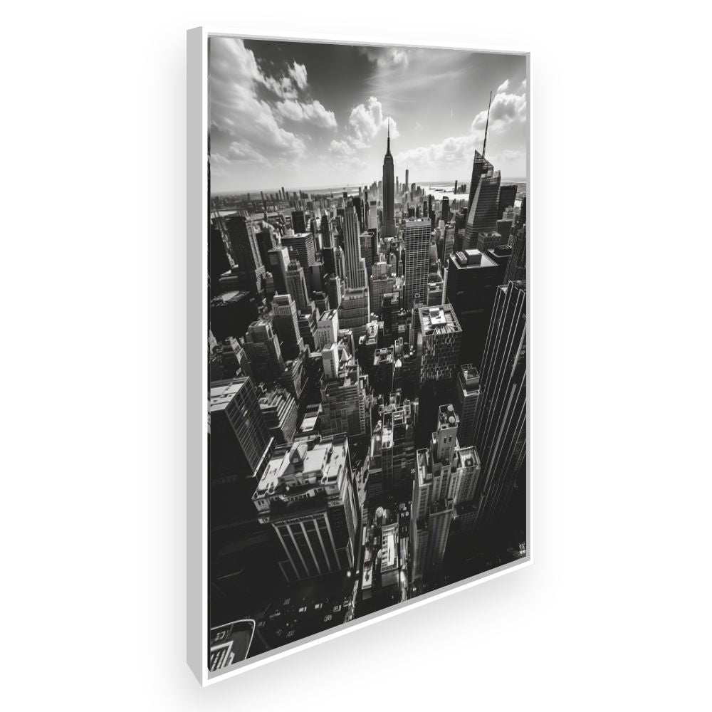 Toile Skyline urbaine vibrante – toile cadre blanc (slide 2)