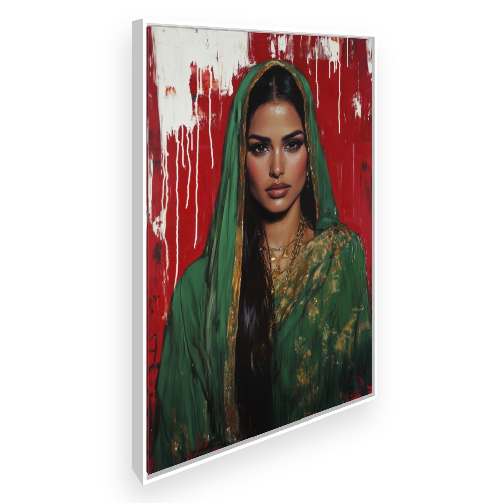 Toile Beauté captivante – toile cadre blanc (slide 2)