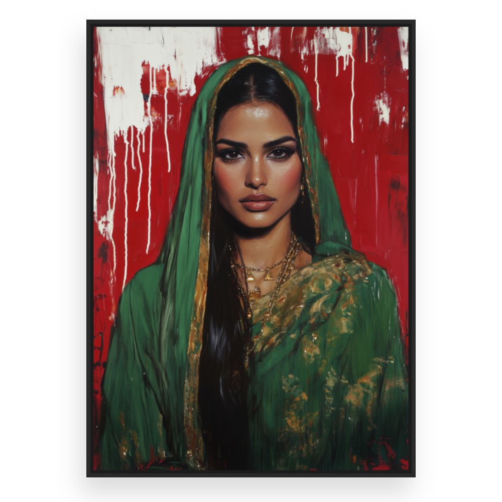 Toile Beauté captivante – toile cadre noir (slide 3)