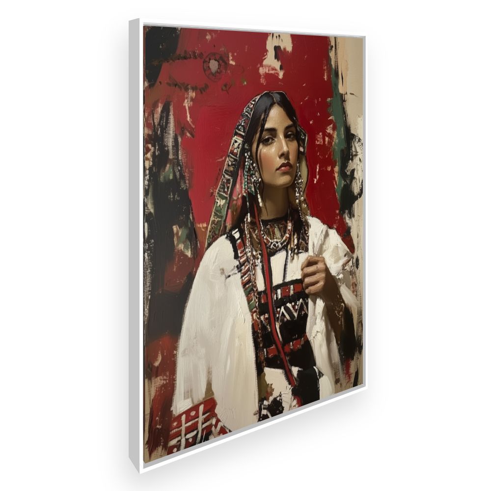 Toile Beauté en tradition – toile cadre blanc (slide 2)