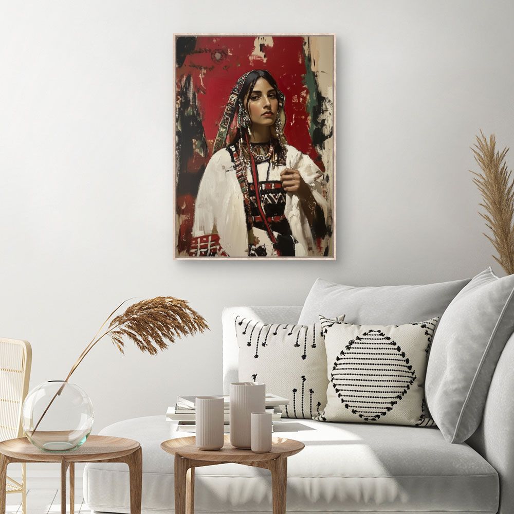 Toile Beauté en tradition – toile cadre naturel (slide 1, 60×90)