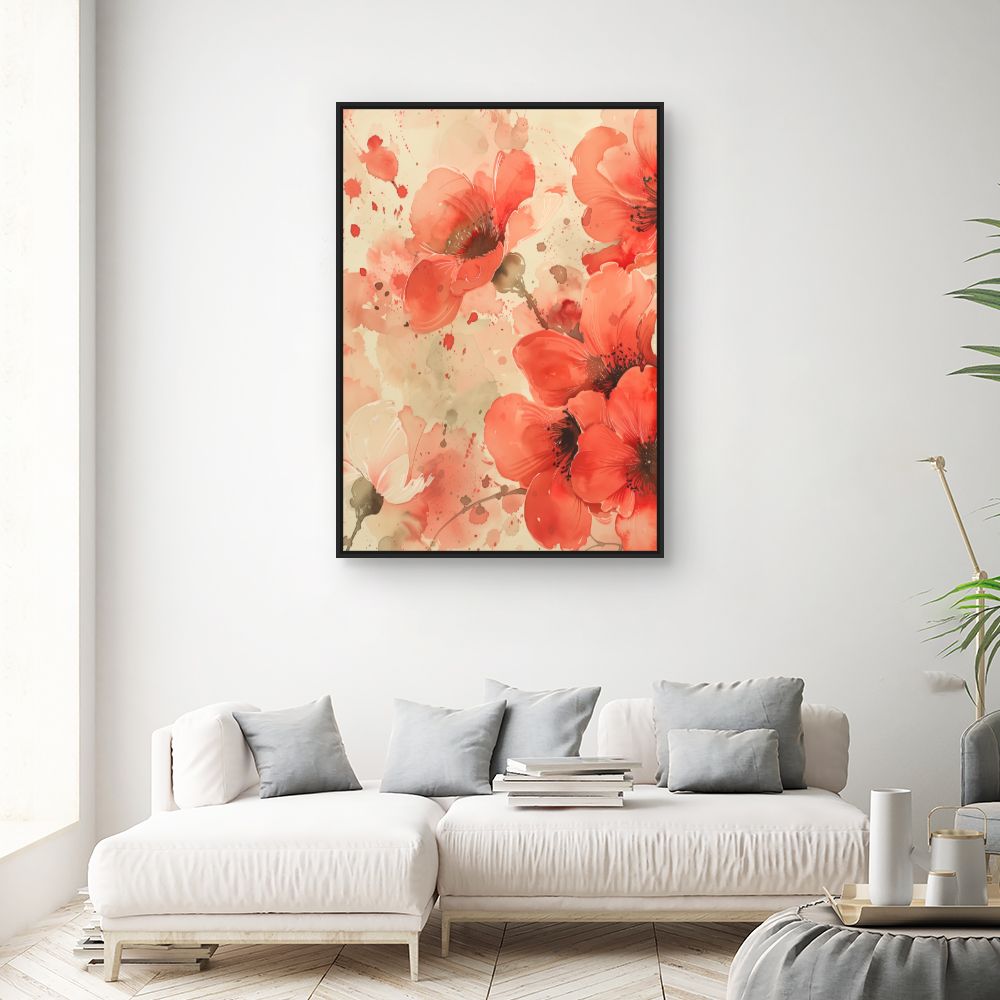Schilderij "Stralende bloemen"