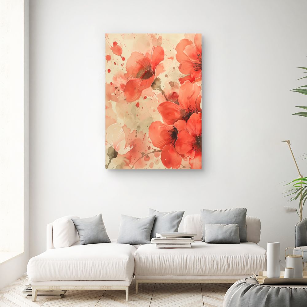 Schilderij "Stralende bloemen"