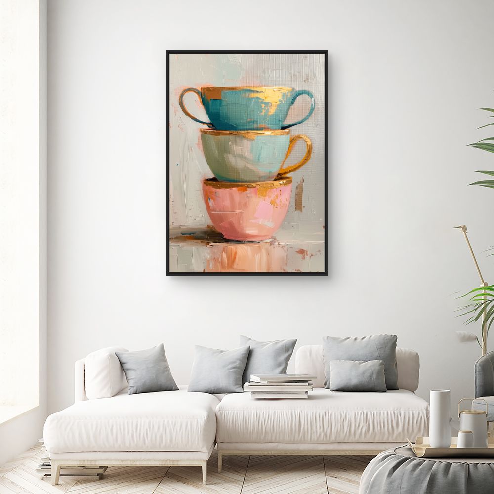 Schilderij "Elegante Stapel"