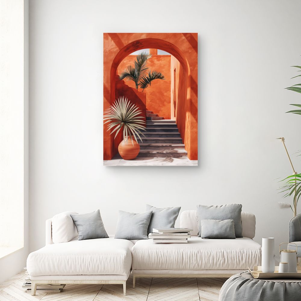 Toile "Escalier exotique"
