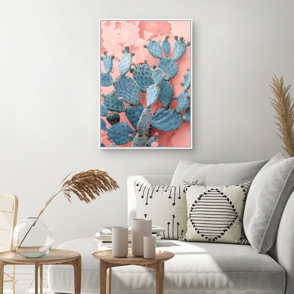 Toile "Cactus pastel"