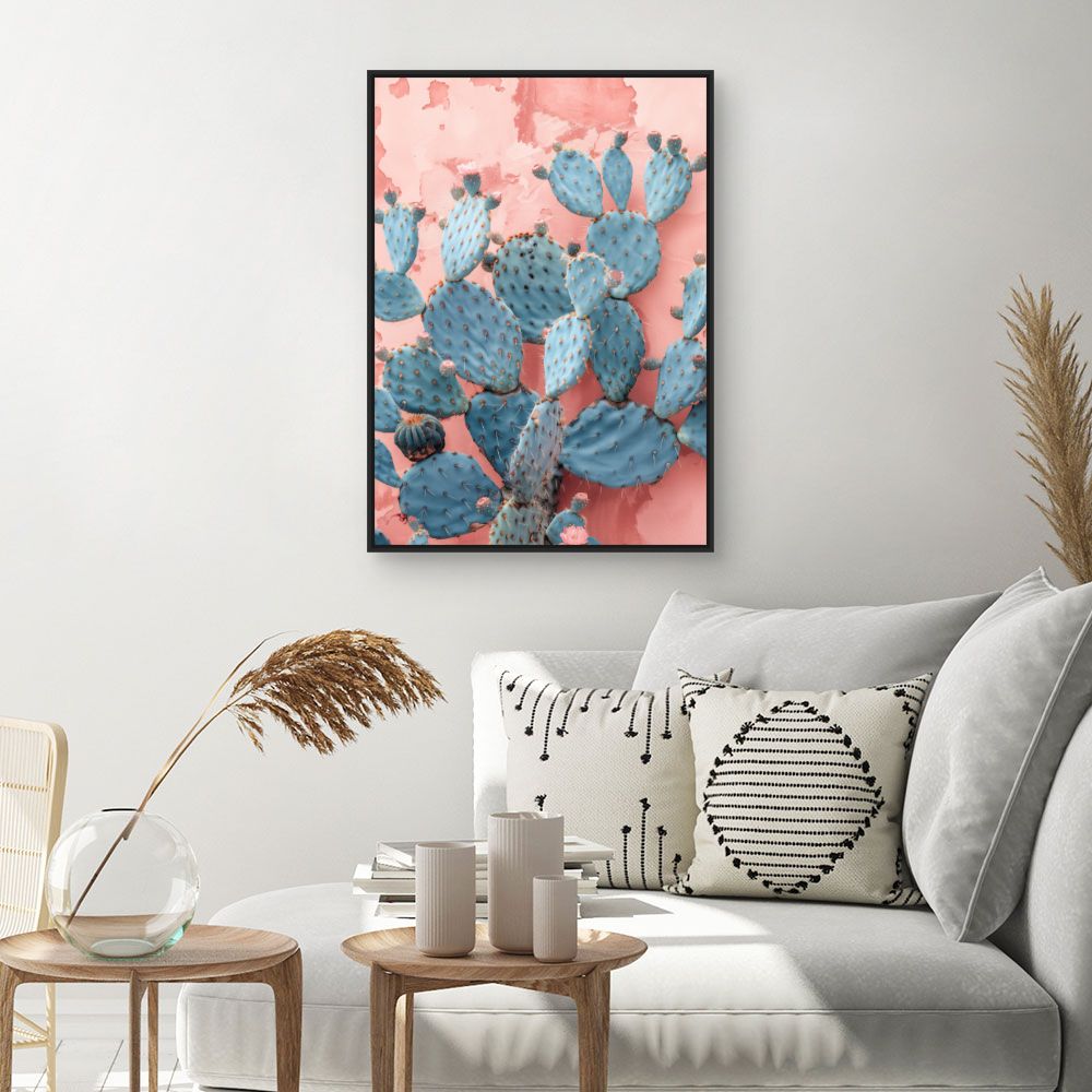 Toile "Cactus pastel"