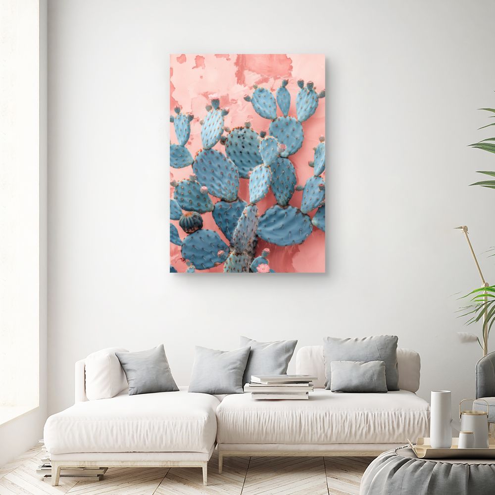 Toile "Cactus pastel"