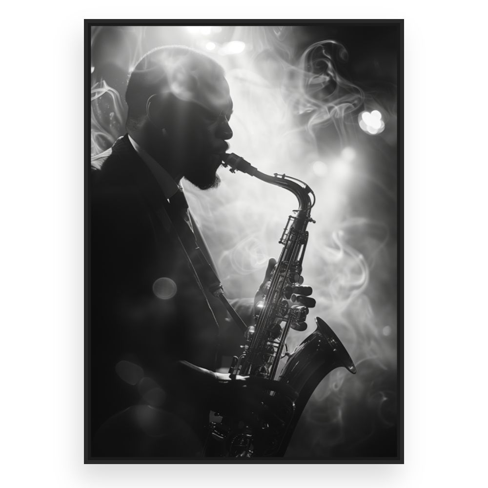 Toile Silhouette envoûtante – toile cadre noir (slide 3)