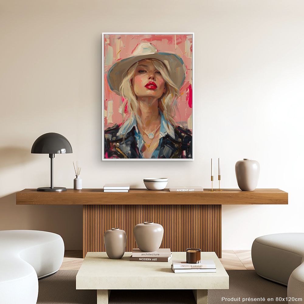 Toile "Portrait audacieux"