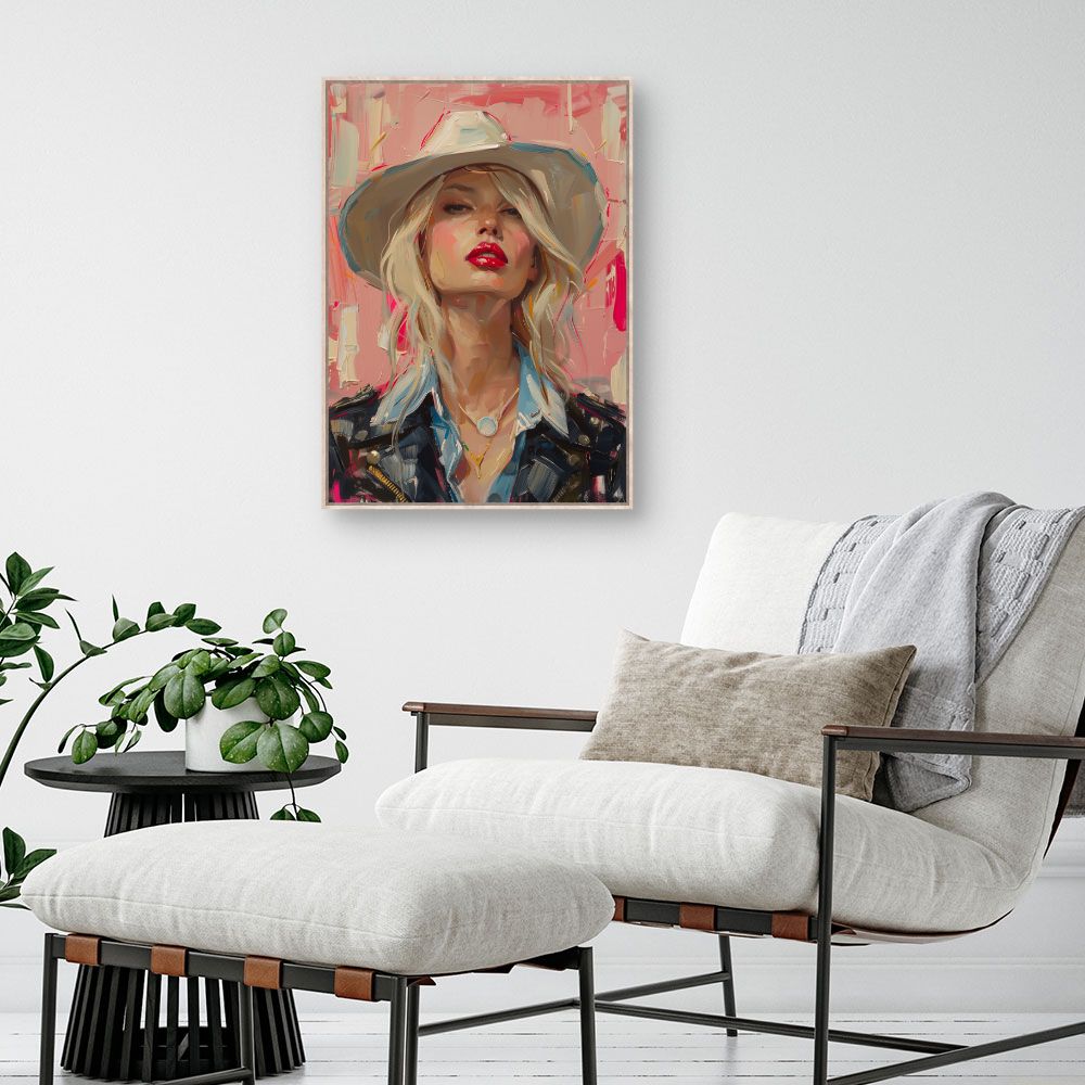 Toile "Portrait audacieux"