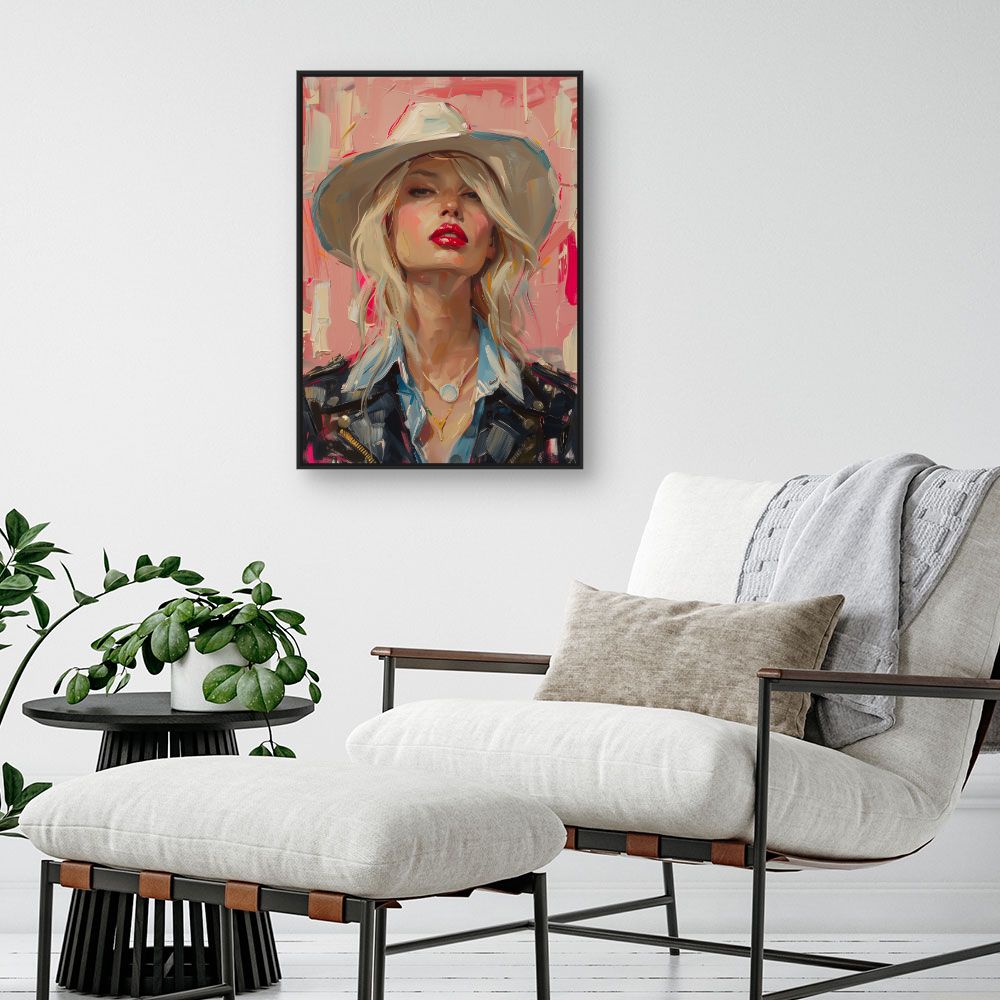 Toile "Portrait audacieux"