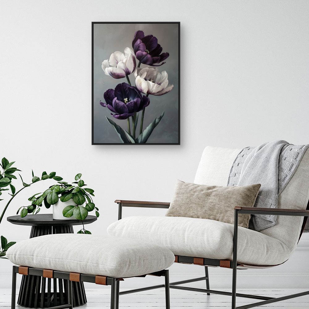 Toile "Tulipes élégantes"