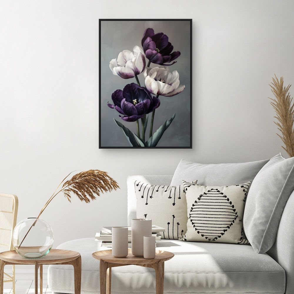 Toile "Tulipes élégantes"