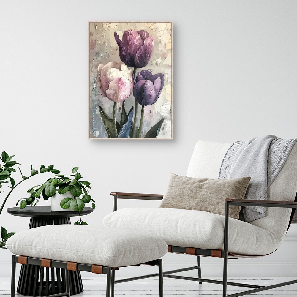 Toile "Tulipes élégantes"
