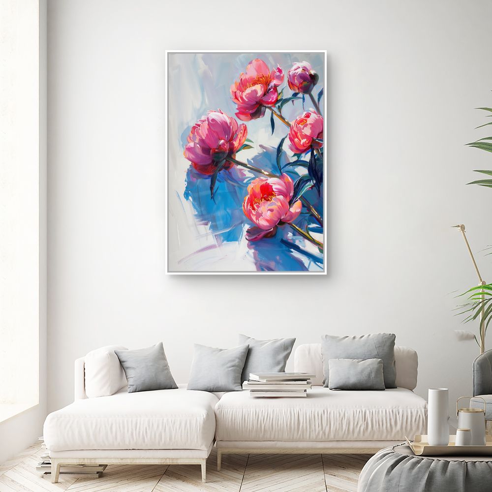Schilderij "Stralende bloemen"