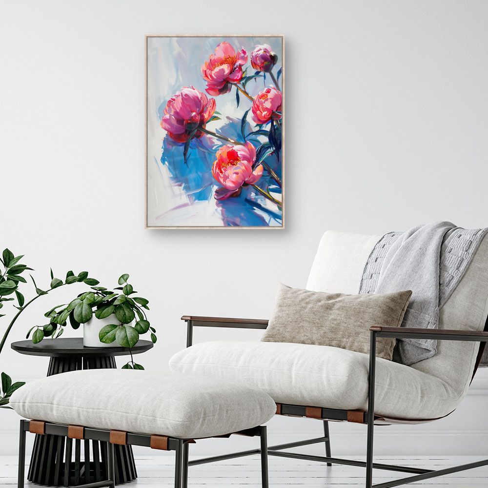 Schilderij "Stralende bloemen"