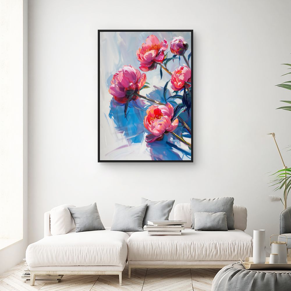Schilderij "Stralende bloemen"