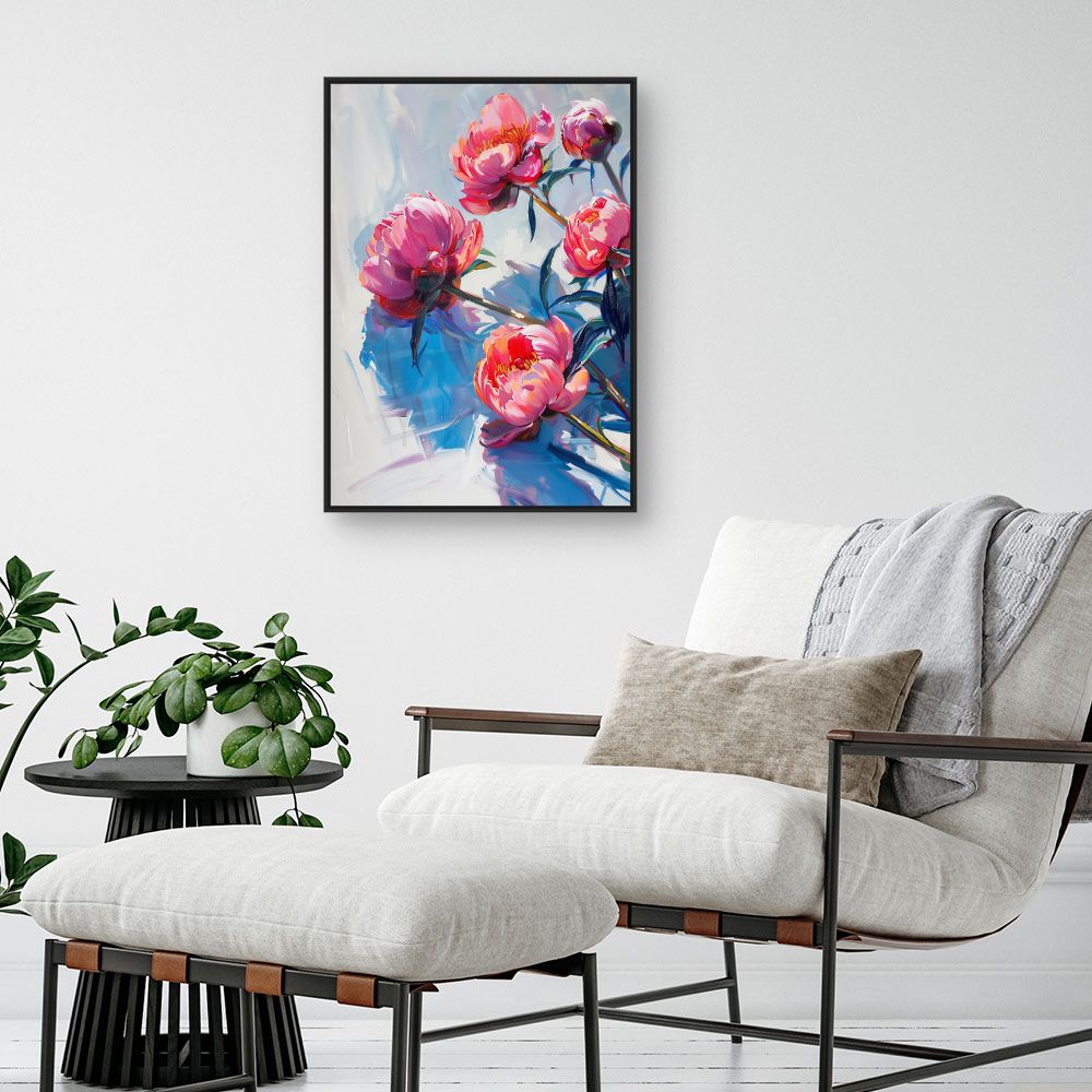 Schilderij "Stralende bloemen"