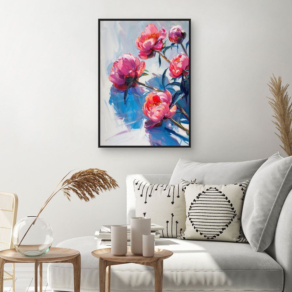 Schilderij "Stralende bloemen"