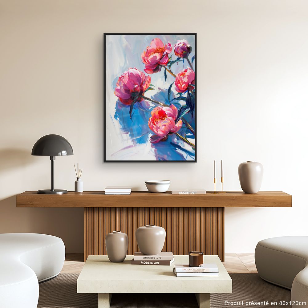 Schilderij "Stralende bloemen"