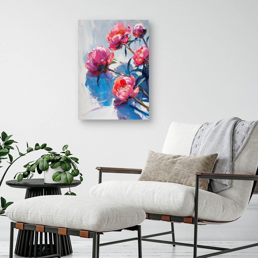 Schilderij "Stralende bloemen"