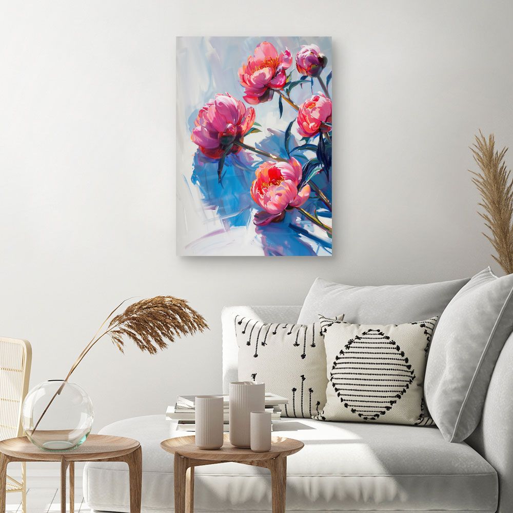 Schilderij "Stralende bloemen"