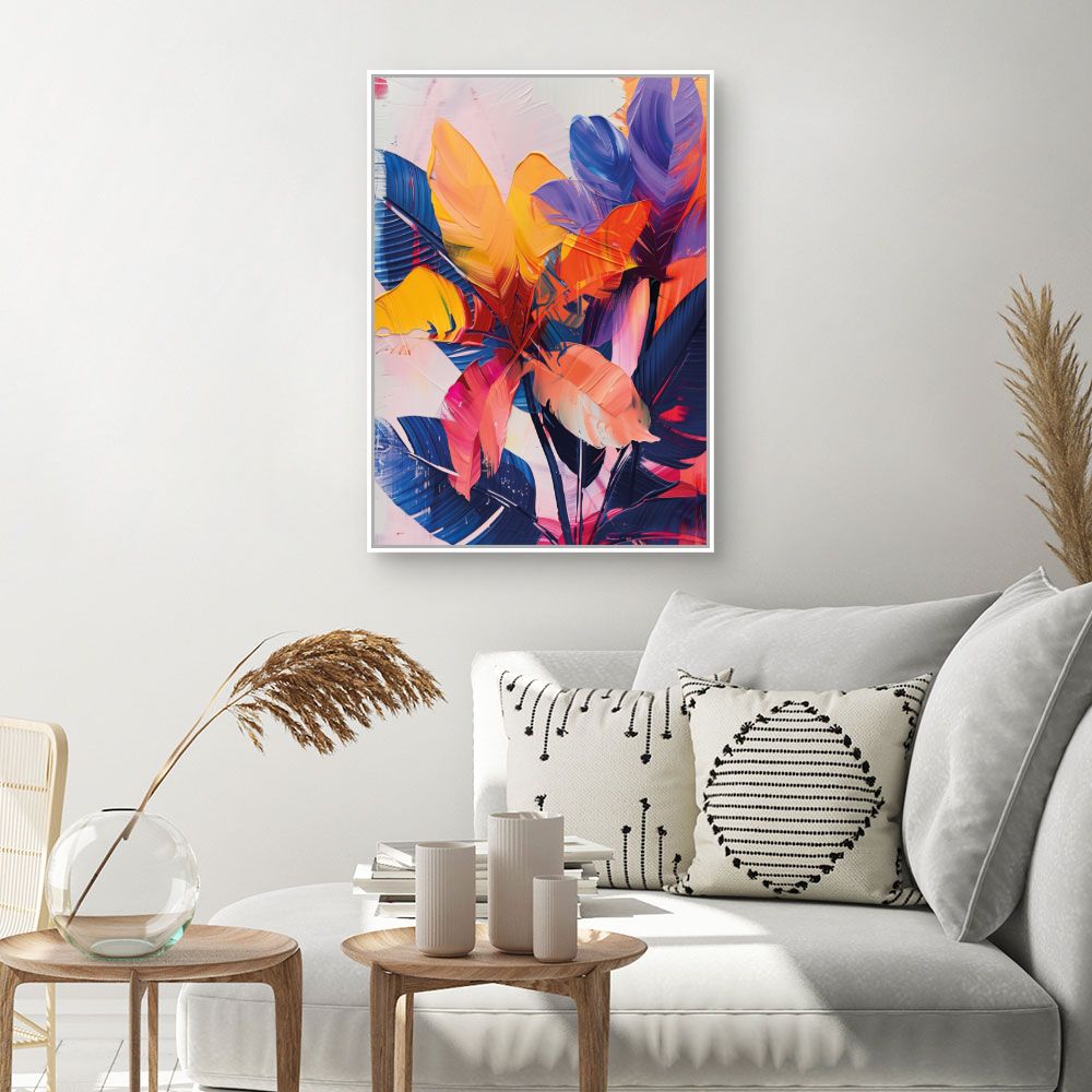Toile "Explosion tropicale"