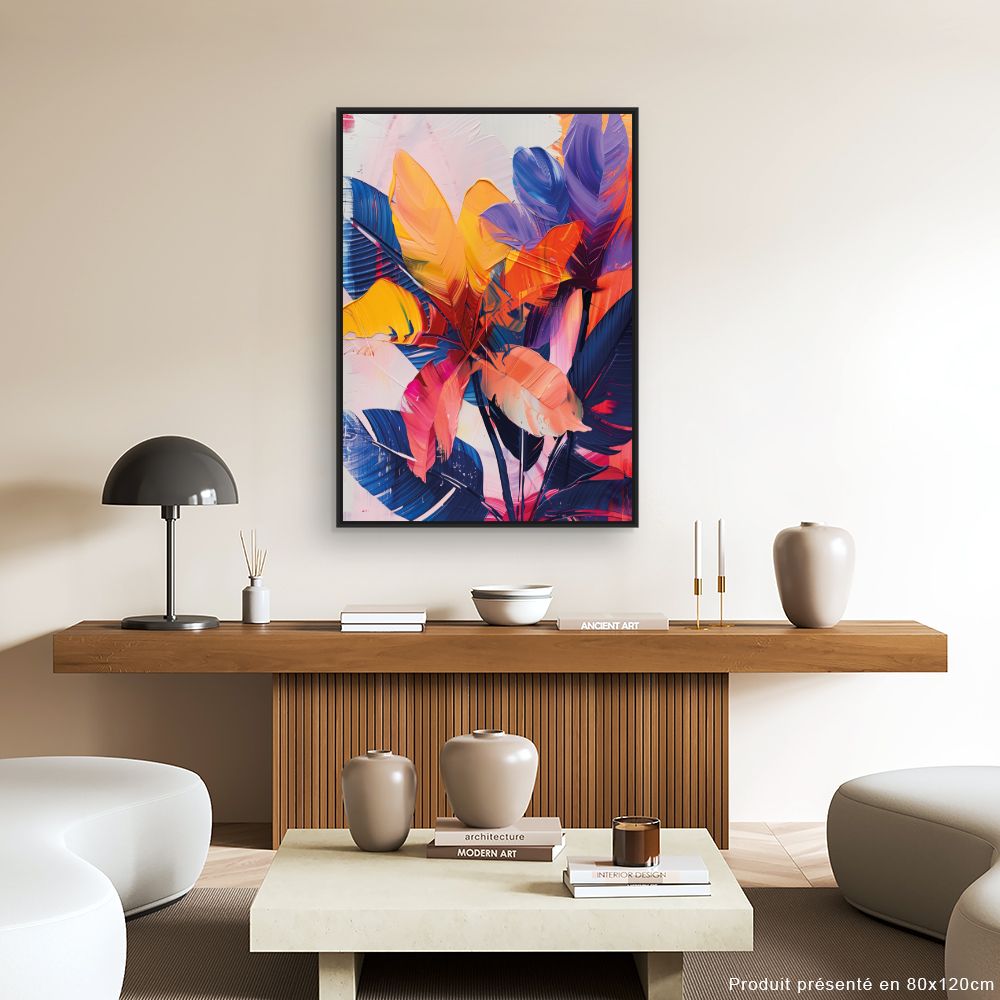 Toile "Explosion tropicale"