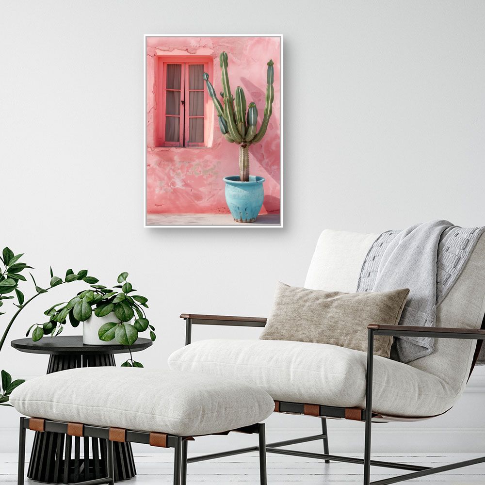 Toile "Cactus vibrant"