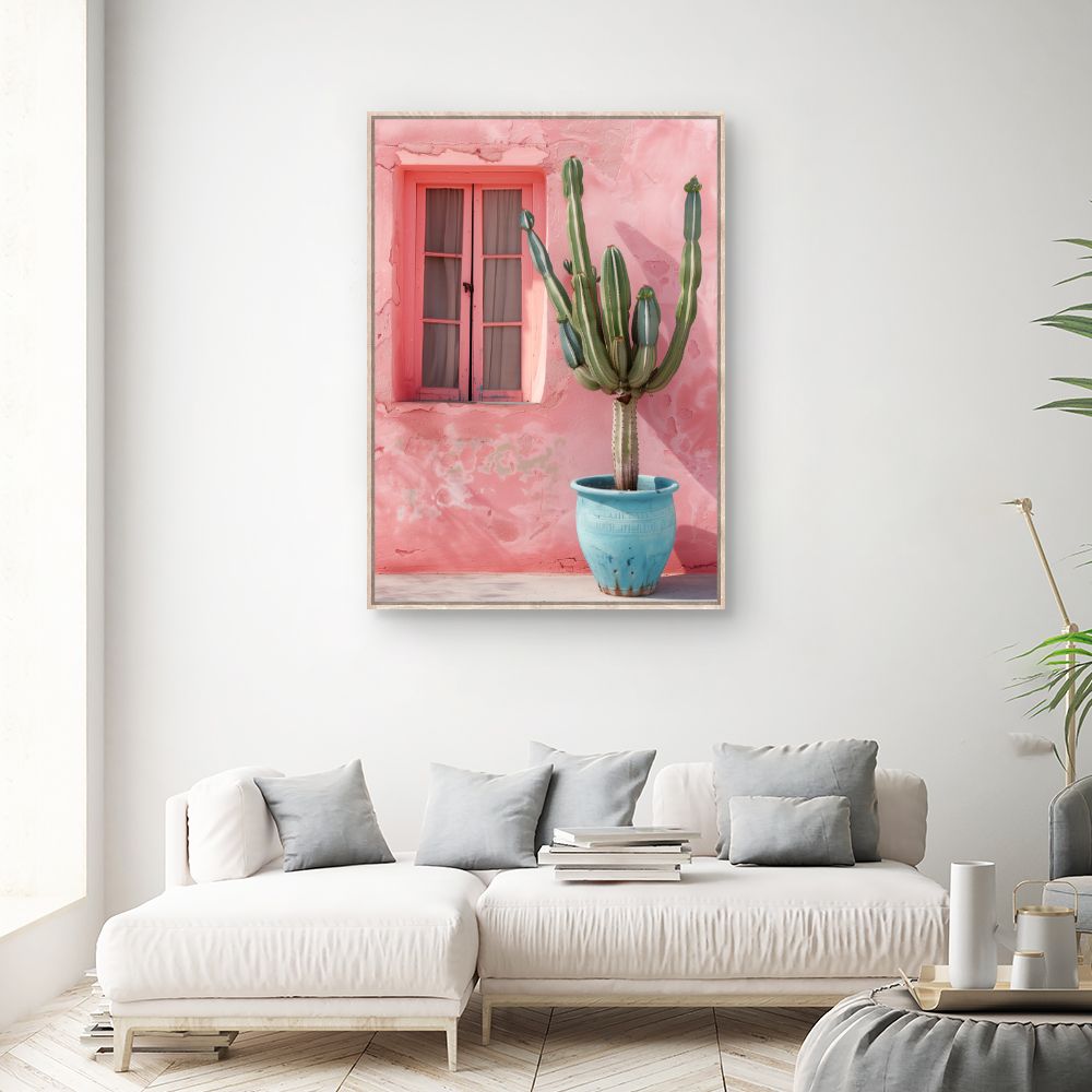 Toile "Cactus vibrant"