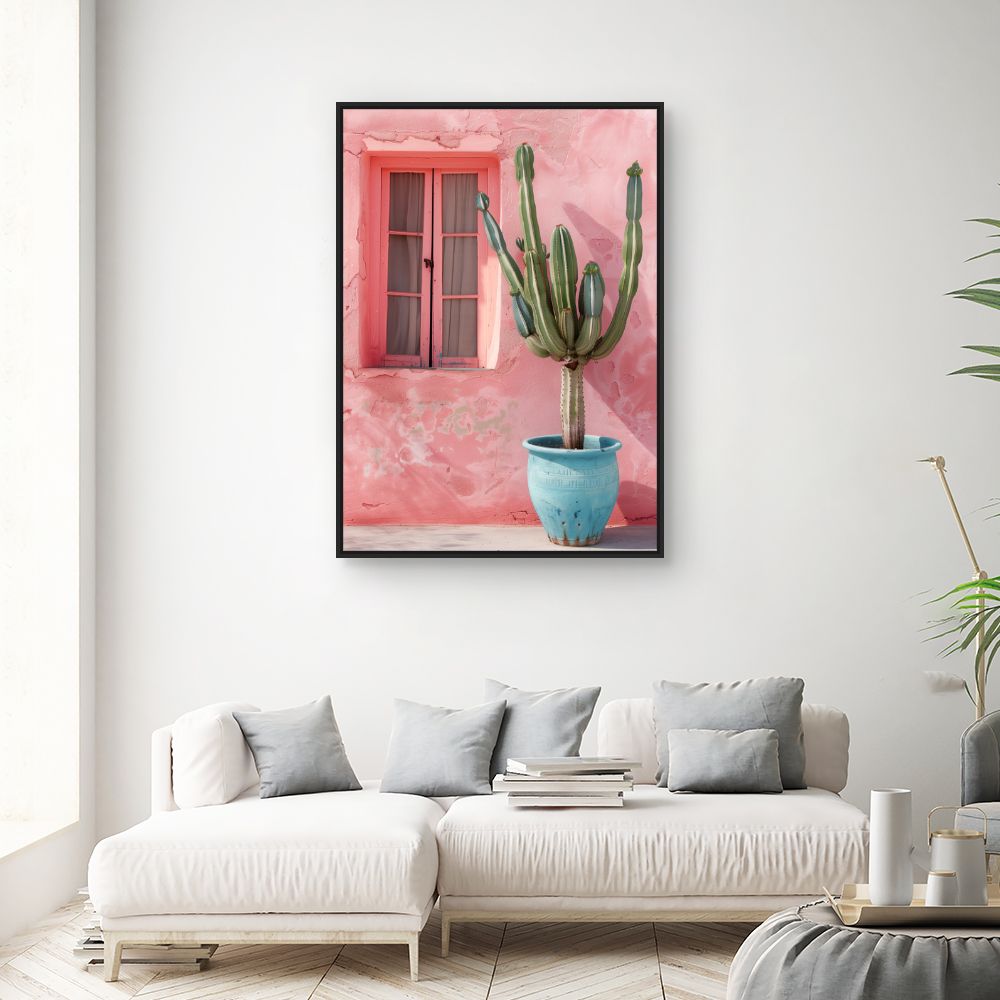 Toile "Cactus vibrant"