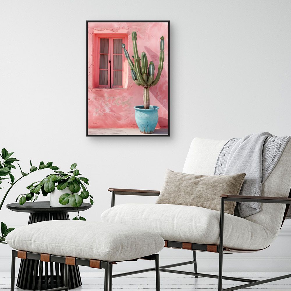 Toile "Cactus vibrant"
