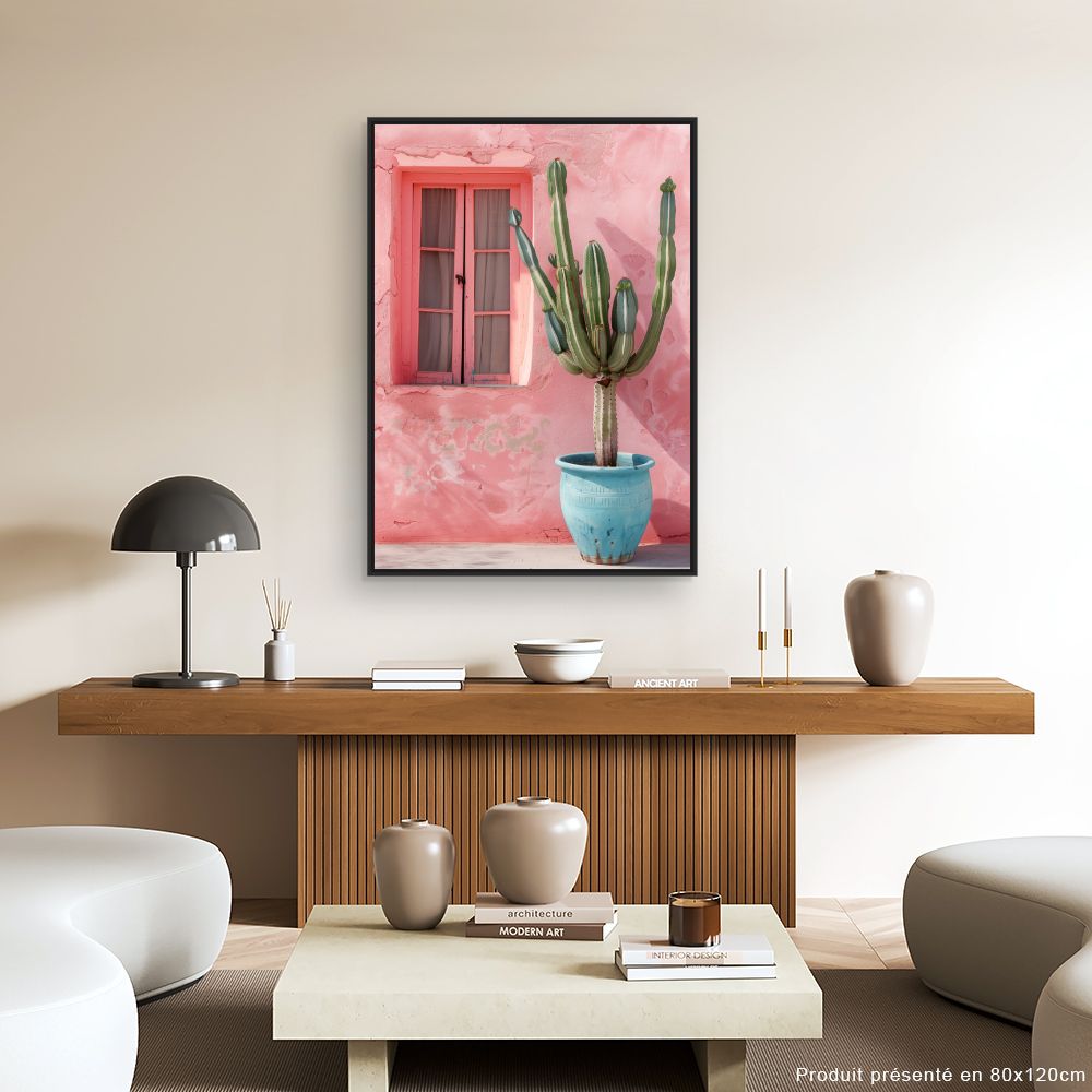 Toile "Cactus vibrant"