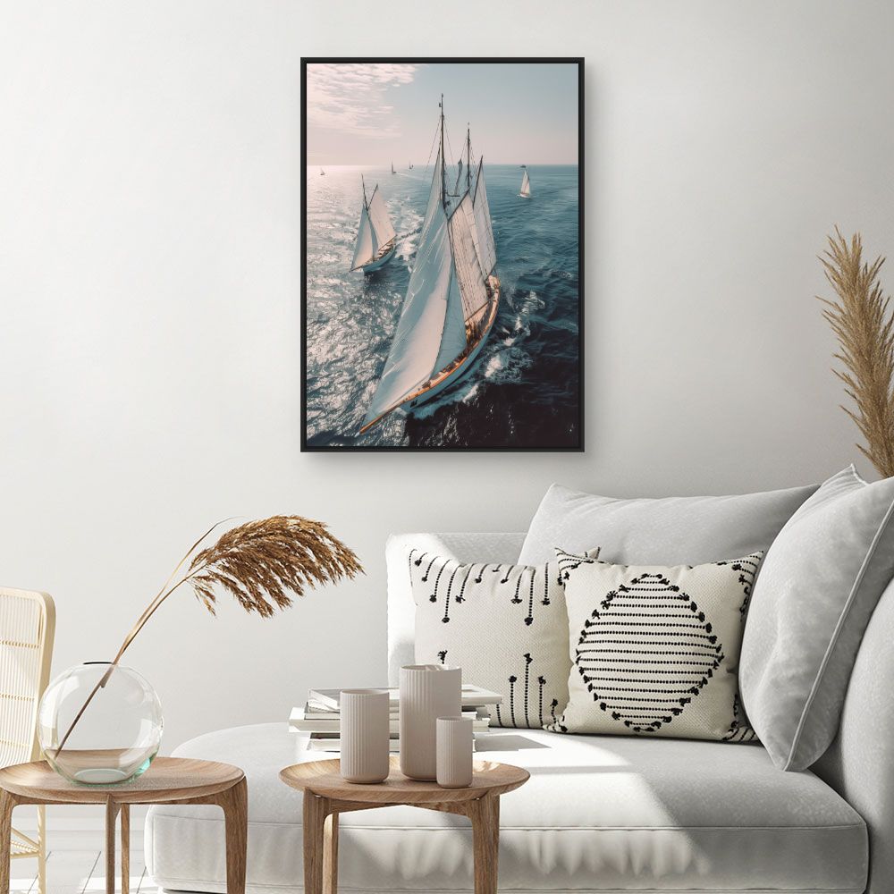 Schilderij "Serene nautische ontsnapping"