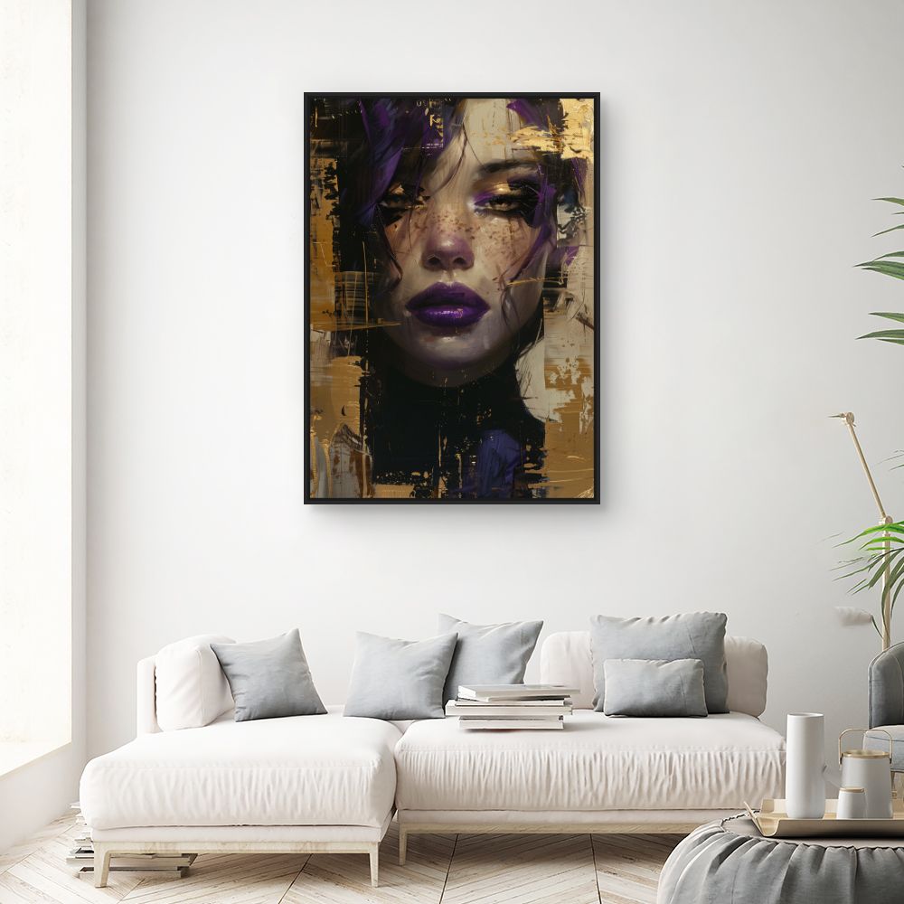 Toile "Portrait mystérieux"