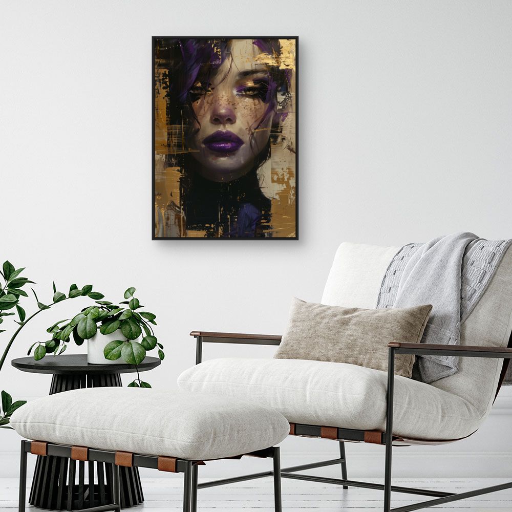 Toile "Portrait mystérieux"