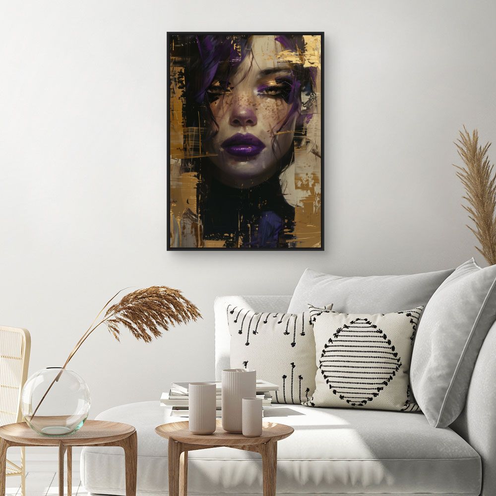Toile "Portrait mystérieux"