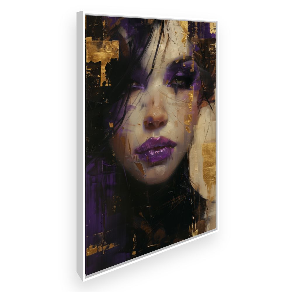 Toile Portrait mystérieux – toile cadre blanc (slide 2)