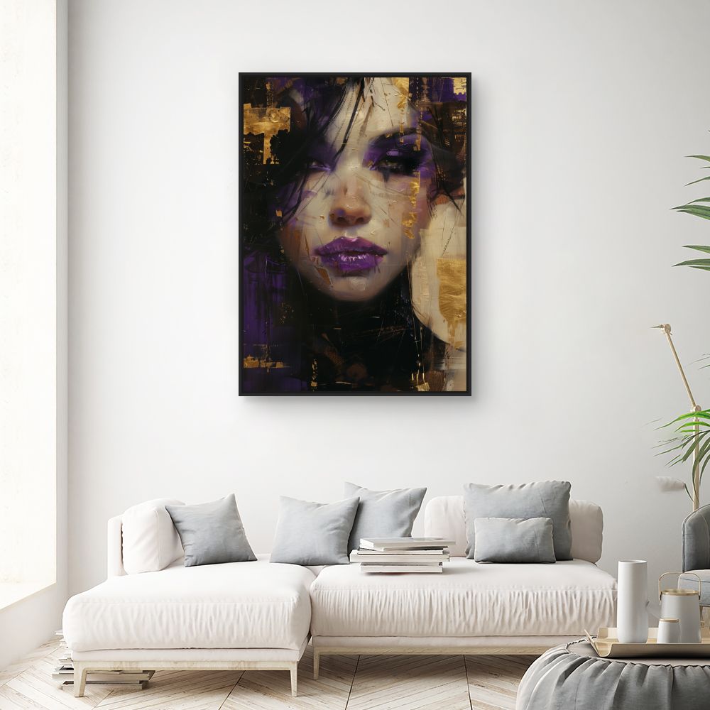 Toile "Portrait mystérieux"