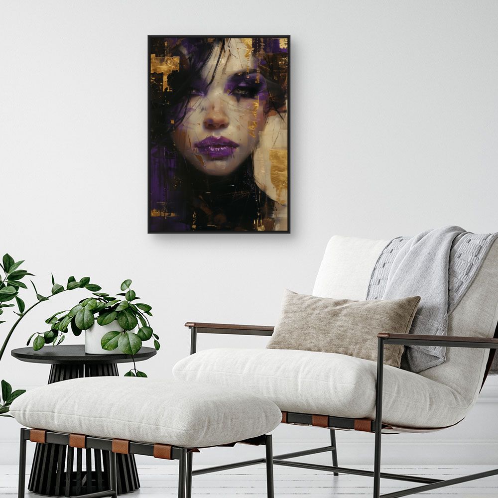 Toile "Portrait mystérieux"