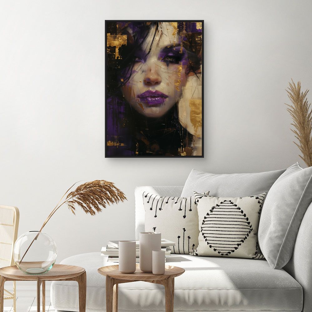 Toile "Portrait mystérieux"